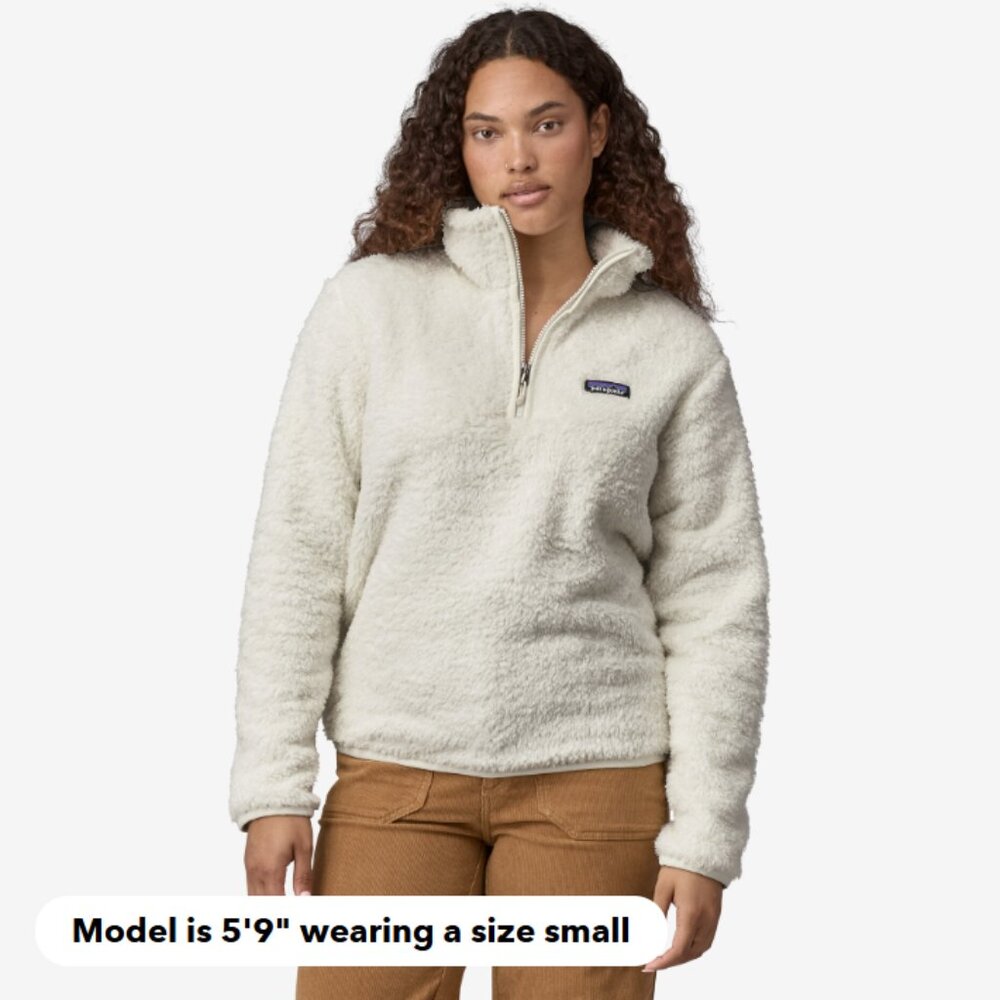 Patagonia Los Gatos 1/4 Zip in Color Birch White